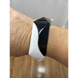 Black And White 80s‎ Clasp Resin Bangle